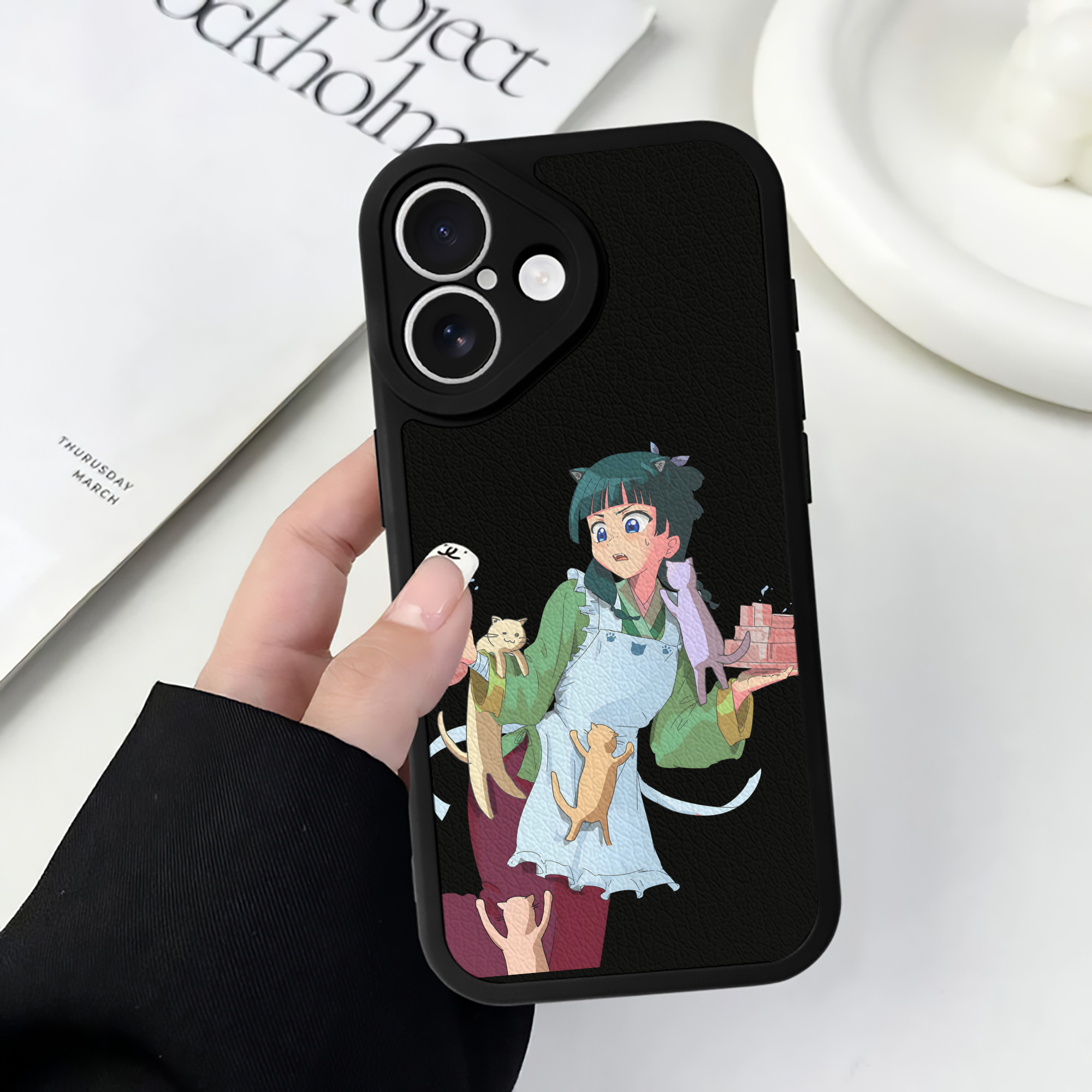 薬屋のひとりごと The Apothecary Diaries 【iPhone 16シリーズ対応】シリコンスマホケース（レザー調） 材質：シリコン